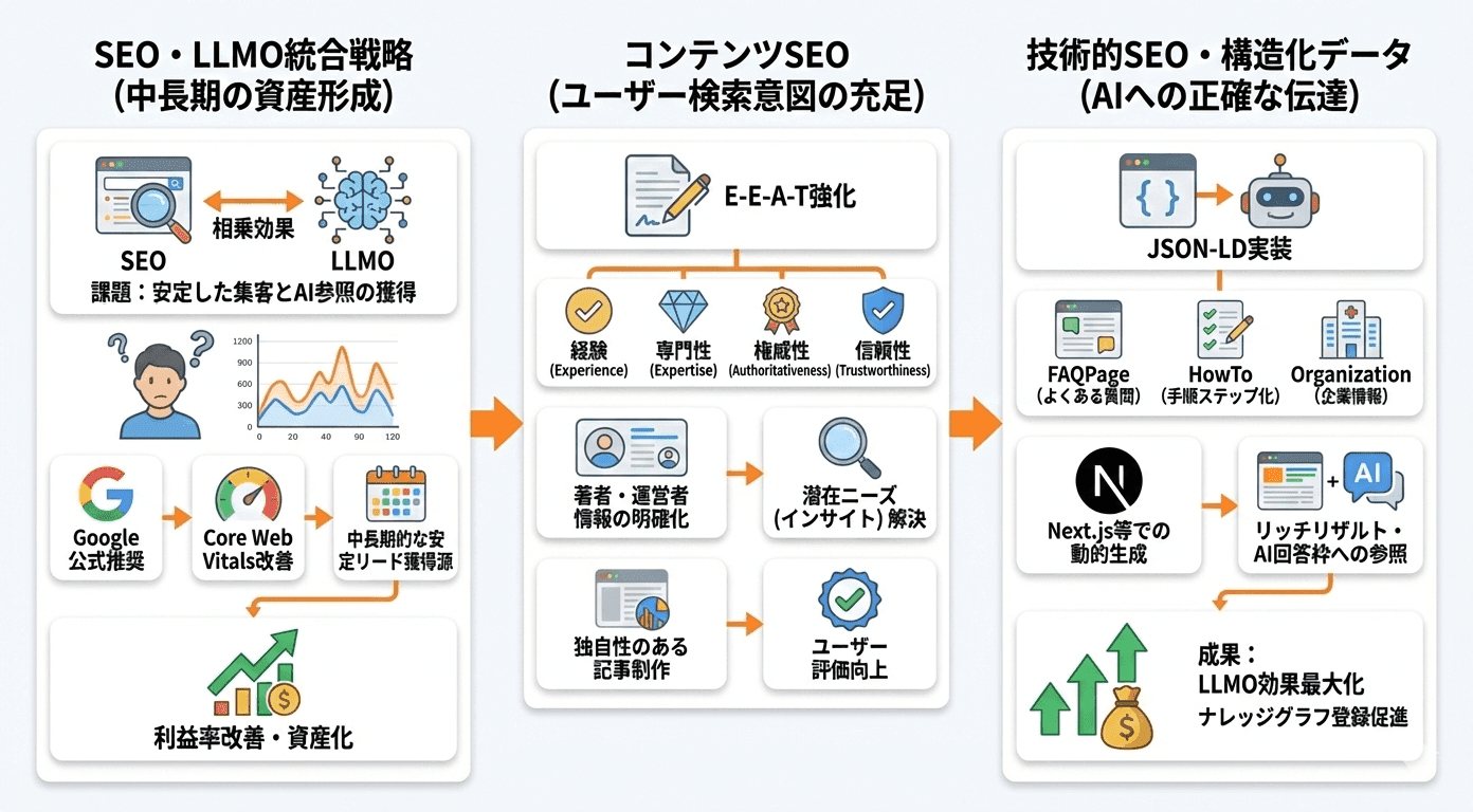中長期で資産を作る「SEO」と「LLMO」の統合戦略